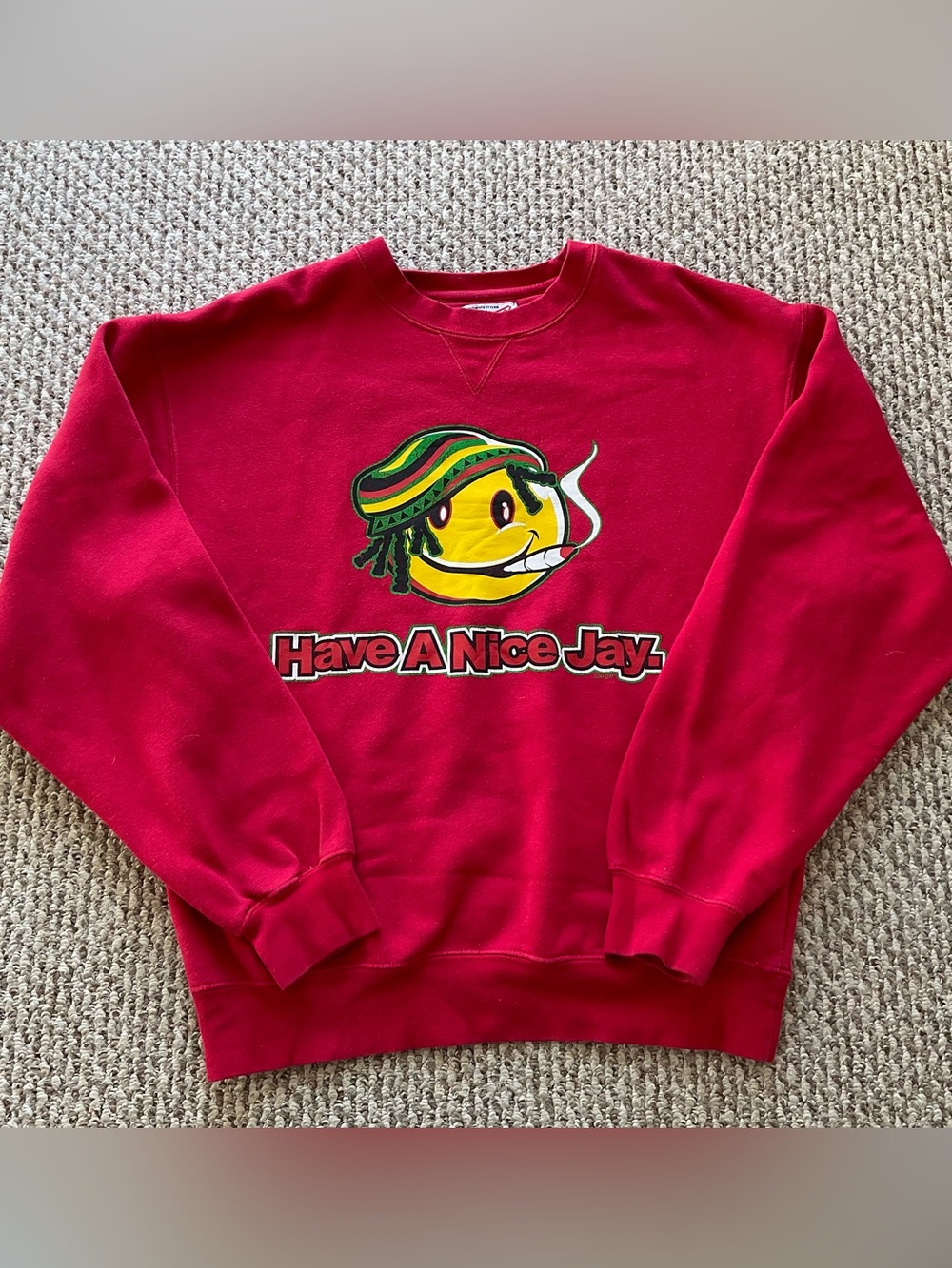VINTAGE “Have A Nice Jay” Men’s Crew Neck Sweatshirt - Size Medium